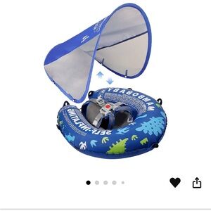 Blue Baby Swim Float with Canopy